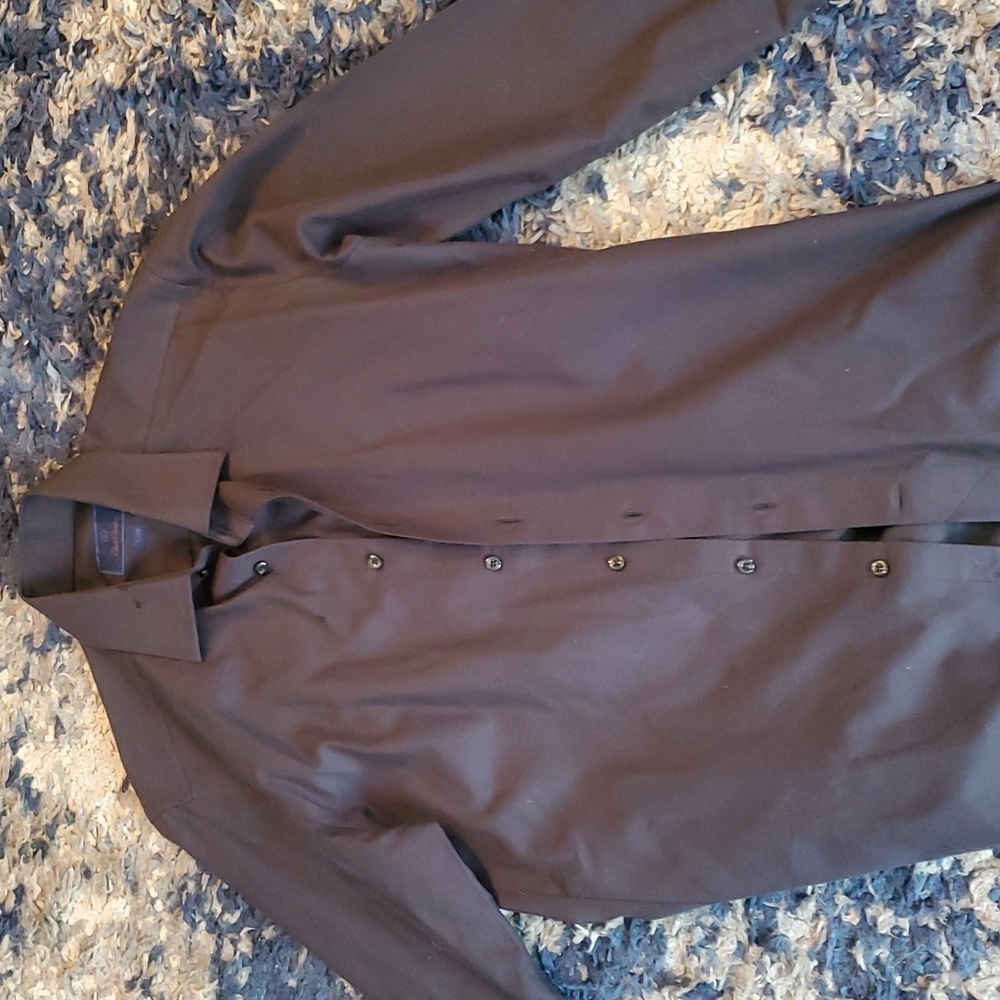 David Donahue Black Dress Shirt